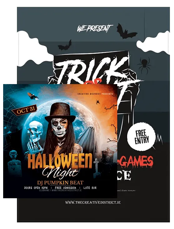 Halloween poster designs
